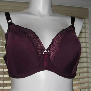 NWT ADORE ME Burgandy Underwire Bra Size 40DDD